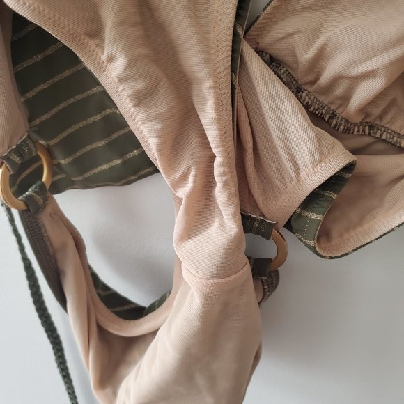 Gap Bathing Suit, Size XS, in Green and Gold - Picture 4 of 4